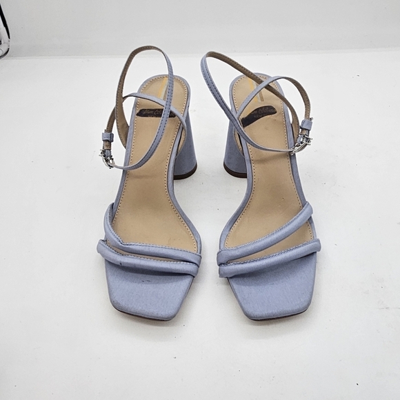Sam Edelman Kia Square Toe Heels Oslo Blue Size 6 - Picture 10 of 11